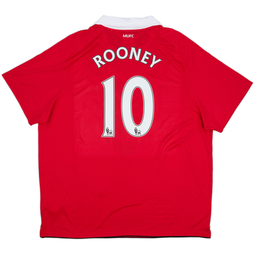 2010-11 Manchester United Home Shirt Rooney #10 (XXL)