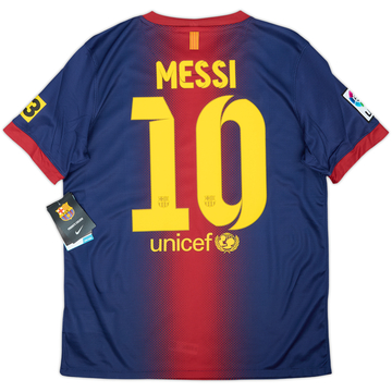 2012-13 Barcelona Home Shirt Messi #10 (XL.Boys)