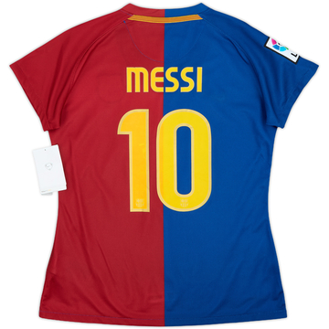 2008-09 Barcelona Home Shirt Messi #10 (Women's M)