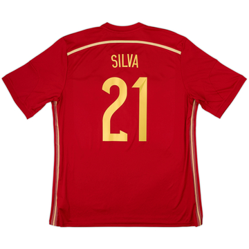 2013-15 Spain Home Shirt Silva #21 (XL)