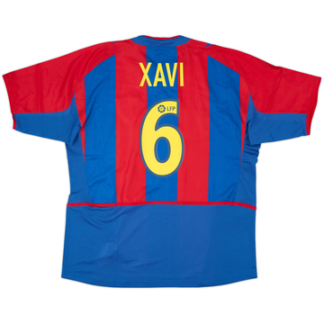 2002-03 Barcelona Home Shirt Xavi #6 (XL)