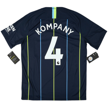 2018-19 Manchester City Away Shirt Kompany #4 (M)