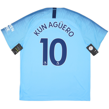 2018-19 Manchester City Home Shirt Kun Aguero #10 (XL)
