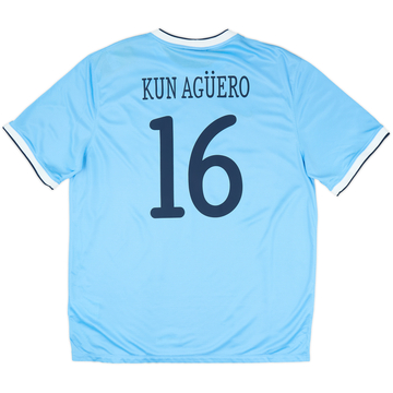 2013-14 Manchester City Home Shirt Kun Aguero #16 (XL)
