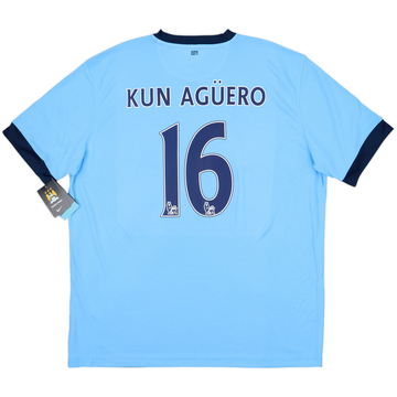 2014-15 Manchester City Home Shirt Kun Aguero #16 (XXL)