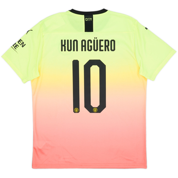 2019-20 Manchester City Third Shirt Kun Aguero #10 (L)
