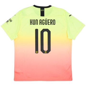 2019-20 Manchester City Third Shirt Kun Aguero #10 (XL)