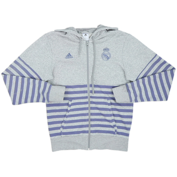 2016-17 Real Madrid adidas Zipped Hooded Sweat Top - 7/10 - (S)