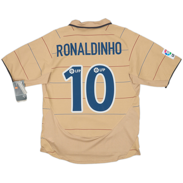 2003-05 Barcelona Away Shirt Ronaldinho #10 (S)