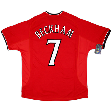 2000-02 Manchester United Home Shirt Beckham #7 (XL)
