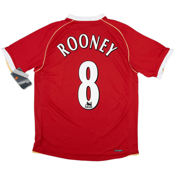2006-07 Manchester United Home Shirt Rooney #8 (L)