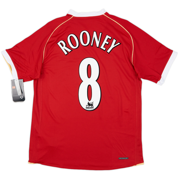 2006-07 Manchester United Home Shirt Rooney #8 (L)