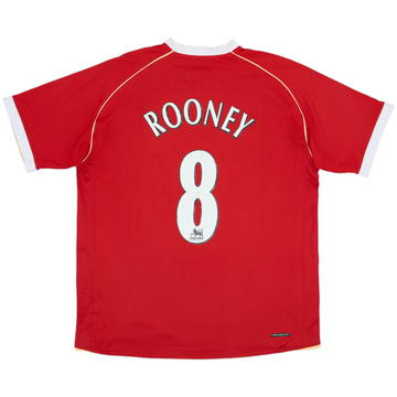 2006-07 Manchester United Home Shirt Rooney #8 - 6/10 - (L)