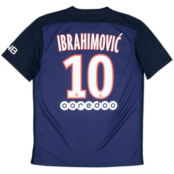 2015-16 Paris Saint-Germain Home Shirt Ibrahimovic #10 - 8/10 - (M)