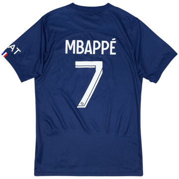 2022-23 Paris Saint-Germain Home Shirt Mbappe #7 - 5/10 - (S)
