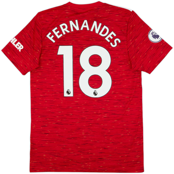 2020-21 Manchester United Home Shirt Fernandes #18 - 6/10 - (M)