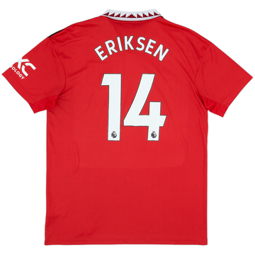 2022-23 Manchester United Home Shirt Eriksen #14 - 9/10 - (L)