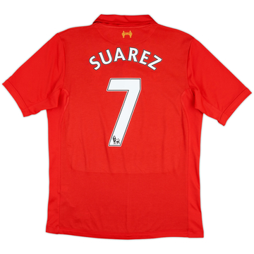 2012-13 Liverpool Home Shirt Suarez #7 - 6/10 - (M)