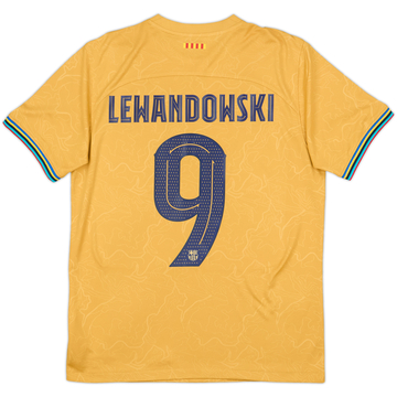 2022-23 Barcelona Away Shirt Lewandowski #9 - 9/10 - (M)