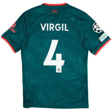 2022-23 Liverpool Third Shirt Virgil #4 - 9/10 - (S)
