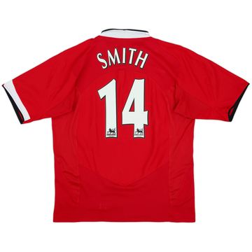 2004-06 Manchester United Home Shirt Smith #14 - 7/10 - (S)