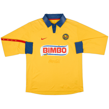 2006-07 Club America Home L/S Shirt - 4/10 - (L)