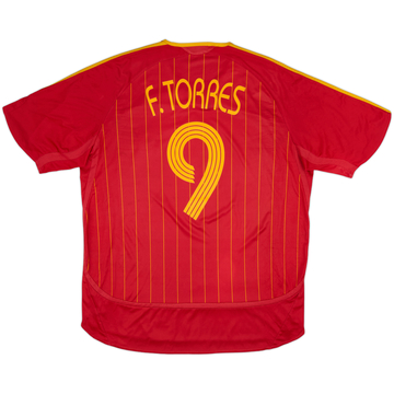 2006-08 Spain Home Shirt F.Torres #9 - 5/10 - (XL)