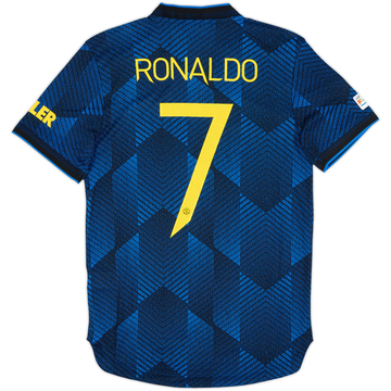 Camiseta auténtica de la tercera equipación del Manchester United 2021-22 Ronaldo #7 (S)