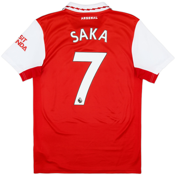 2022-23 Arsenal Home Shirt Saka #7 - 7/10 - (S)