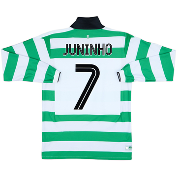 2004-05 Celtic Home L/S Shirt Juninho #7 - 8/10 - (S)