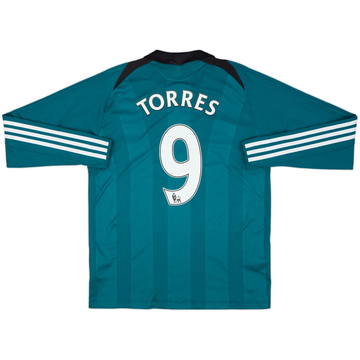 Camiseta de la tercera equipación del Liverpool 2008-09 manga larga Torres #9 - 8/10 - (S)