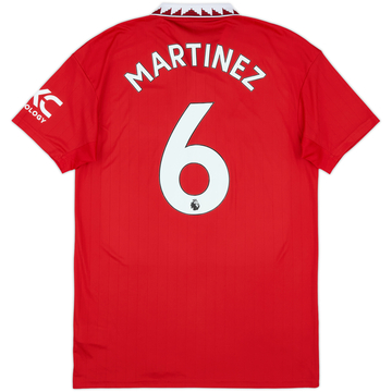 2022-23 Manchester United Home Shirt Martinez #6 - 9/10 - (M)