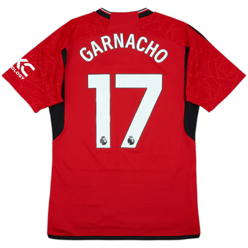 2023-24 Manchester United Home Shirt Garnacho #17 - 9/10 - (M)