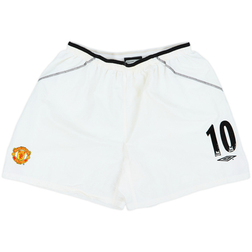2000-02 Manchester United Home Shorts #10 - 5/10 - (XL)