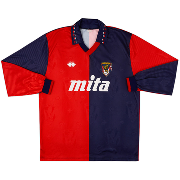1990-91 Genoa Home L/S Shirt - 9/10 - (XL)