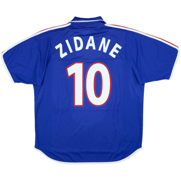 2000-02 France Home Shirt Zidane #10 - 8/10 - (XL)