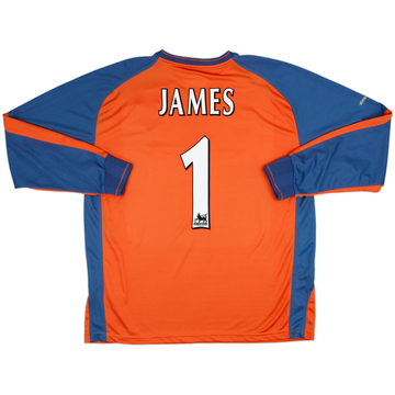 2003-04 Manchester City GK Shirt James #1 - 9/10 - (L)