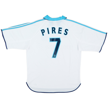 1999-00 Olympique Marseille Home Shirt Pires #7 - 9/10 - (M)