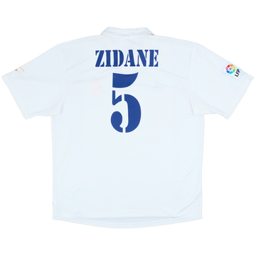 2001 Real Madrid Home Shirt Zidane #5 - 6/10 - (XL)