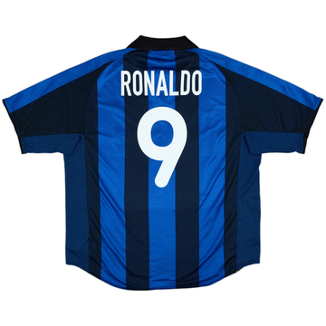 2001-02 Inter Milan Home Shirt Ronaldo #9 - 8/10 - (XL)