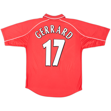 2000-02 Liverpool Home Shirt Gerrard #17 - 6/10 - (M)
