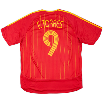 2006-08 Spain Home Shirt F.Torres #9 - 8/10 - (XL)