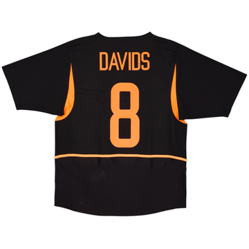 2002-04 Netherlands Away Shirt Davids #8 - 8/10 - (L)