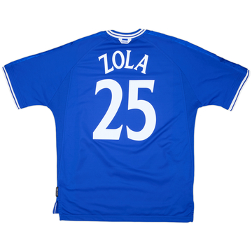 1999-01 Chelsea Home Shirt Zola #25 - 9/10 - (XL)
