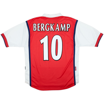 1999-00 Arsenal Home Shirt Bergkamp #10 - 6/10 - (L)