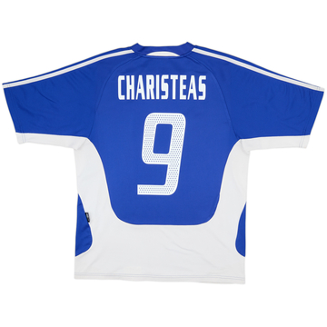 2004-06 Greece Home Shirt Charisteas #9 - 7/10 - (L)