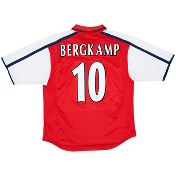 2000-02 Arsenal Home Shirt Bergkamp #10 - 8/10 - (L)