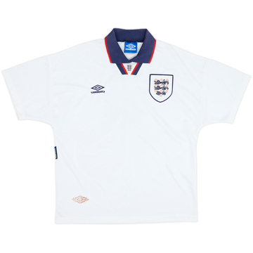 1993-95 England Home Shirt #9 - 8/10 - (L)