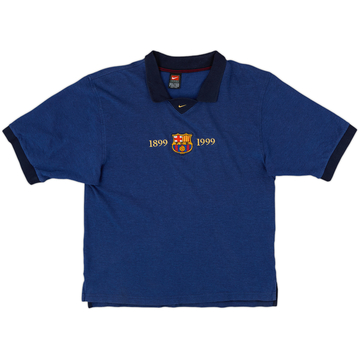 1999-00 Barcelona Nike Centenary Polo Shirt - 9/10 - (M)