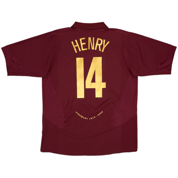 2005-06 Arsenal Home Shirt Henry #14 - 8/10 - (XL)